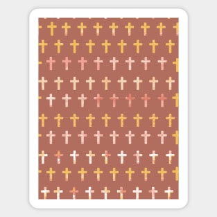 Mini Flowery Crosses Sticker